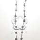 Jolie 17 Hibicus Floret Long Necklace 18K Gold Filled / Platinum Tarnish Free Jewelry