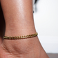 Vive 6mm Cuban Link Anklet