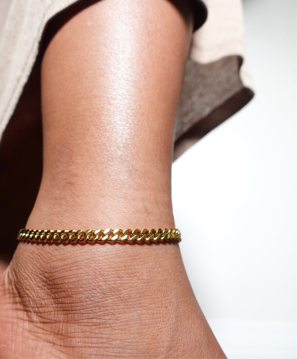 Vive 6mm Cuban Link Anklet