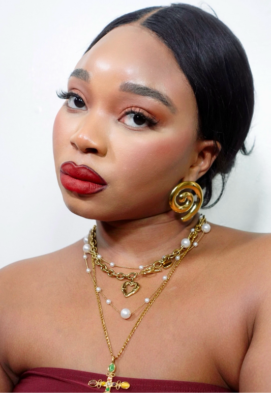 Sankɔfa Spiral Statement Earrings