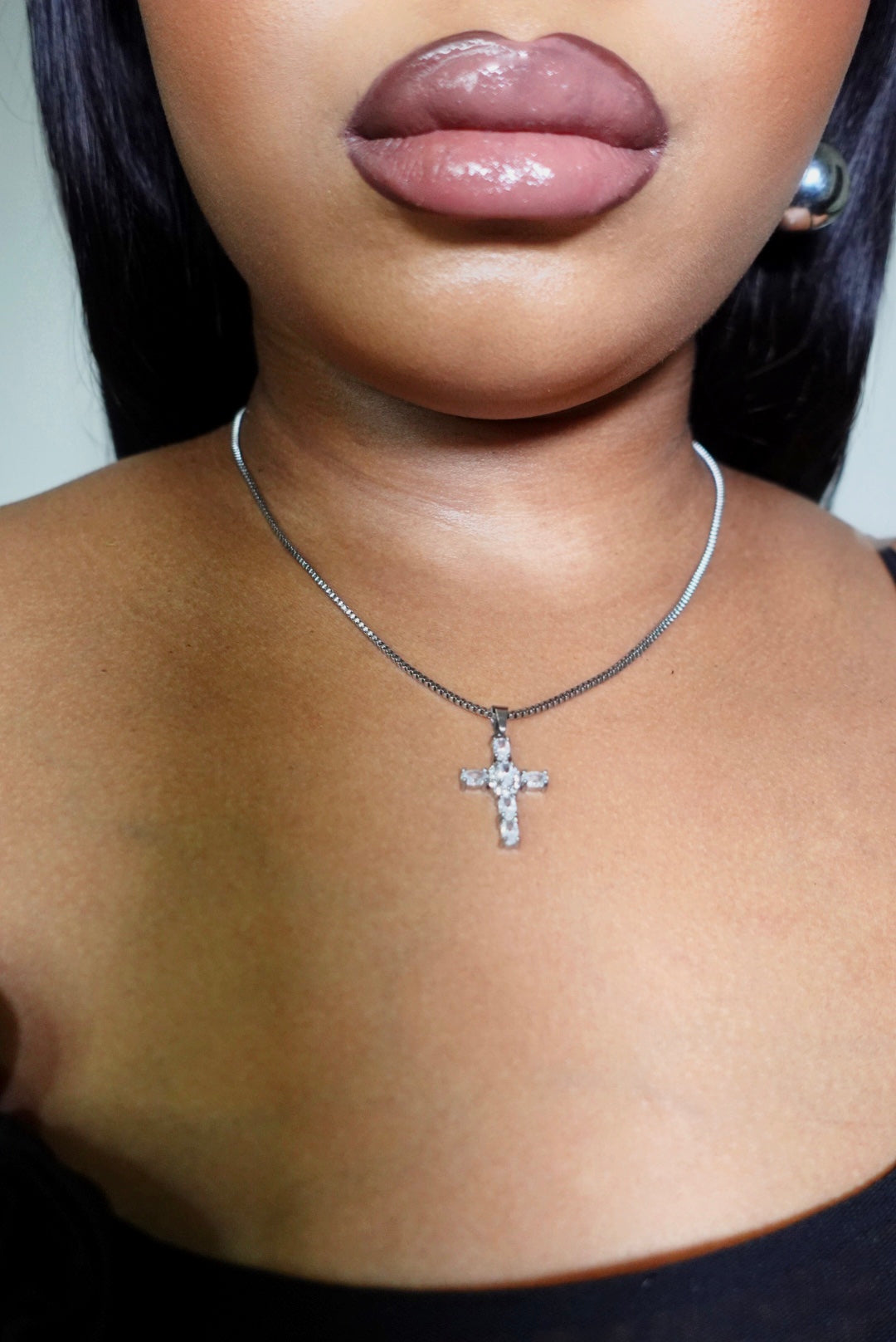 Dalia Cross Dainty Necklace