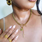 Harlem Padlock Charm Cuban Link OT Chunky Necklace