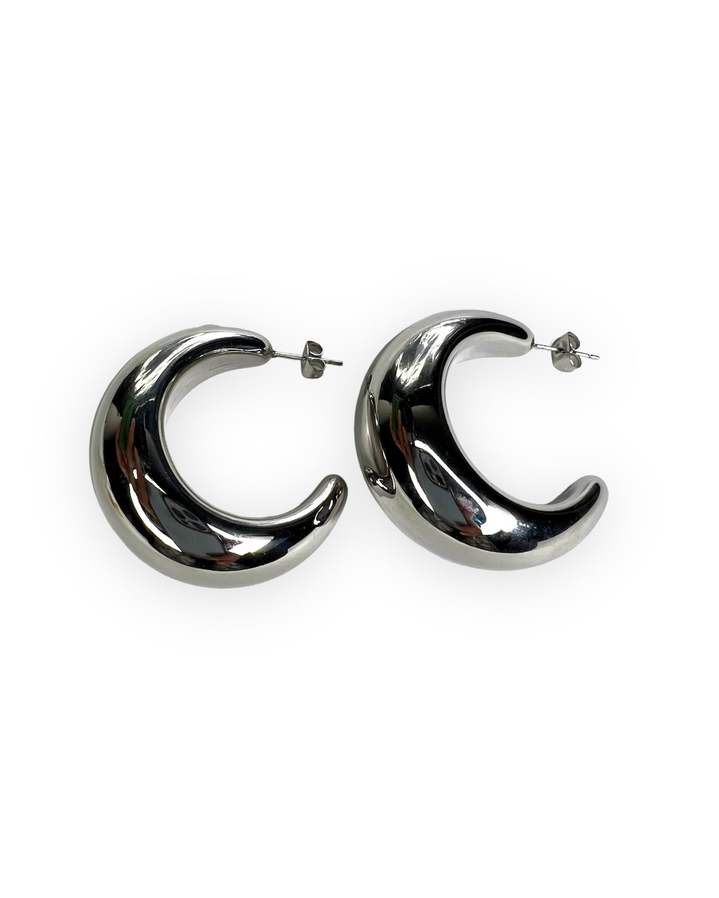 Emelia Chunky Hoop Drop Earrings