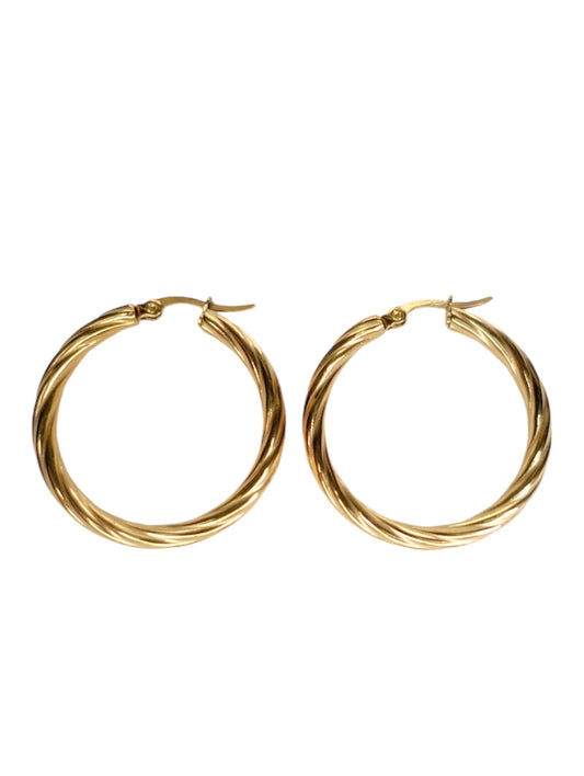 Veronica Twisted Hoop Earrings